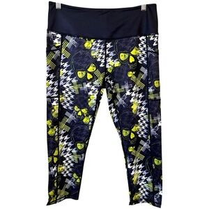 CVG Constantly Varied Gear Neon Heartbreaker Skull Capri Leggings